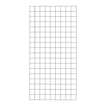 Spalje PLUS Svart Stål för Utomhus & Balkong Användning, Maskstorlek 10x10 cm, Mått 90x180 cm