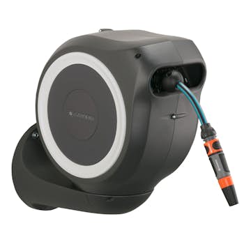 Slangbox Gardena RollUp S 15 m Vit