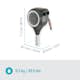 Slangbox Gardena Altan RollUp M 20m Vit