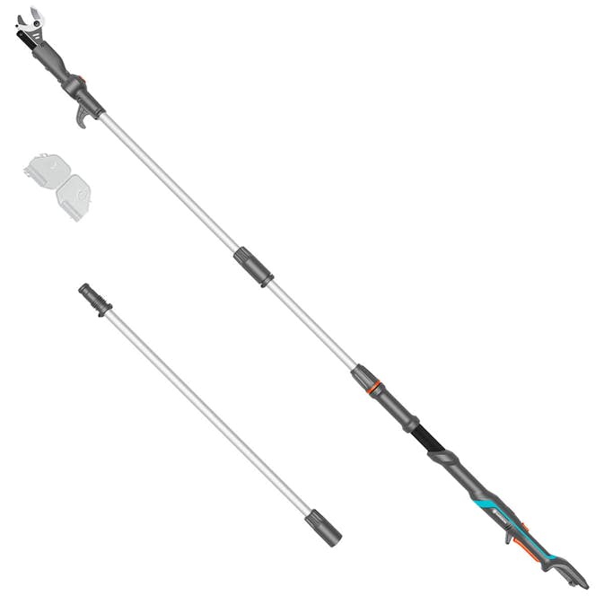 Teleskopisk Stångsax Gardena HighCut 360 Batteri P4A utan Batteri och Laddare