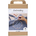 Broderi Creativ Company DYI Kit Duvblått Textilkasse