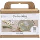 Broderi Creativ Company Mini DIY Kit Mattgrön Broderbåge
