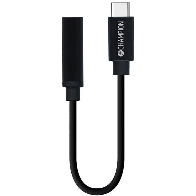 Adapter Champion USB-C till 3,5mm DAC Svart