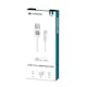 USB-A Champion till Lightning Kabel 2m Vit