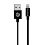 USB-A Champion till Lightning Kabel 1m Svart