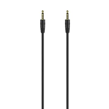 Audiokabel Champion 3,5mm 1m Svart