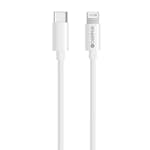 USB-C Champion till Lightning Kabel 2m Vit