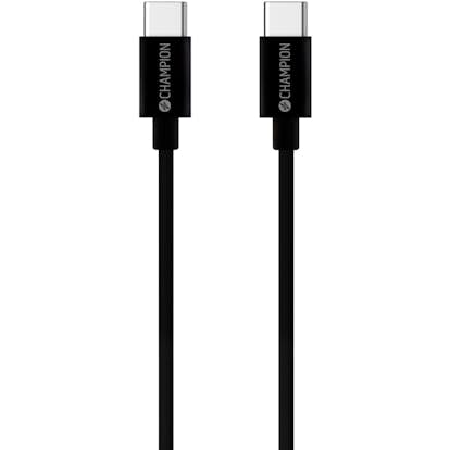USB-C Champion Kabel 60W 1m Svart