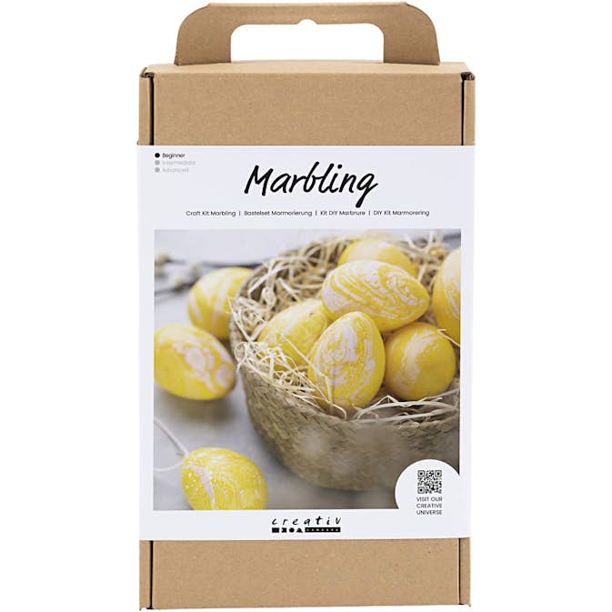 Marmorering Creativ Company DIY Kit Rosa/Gul