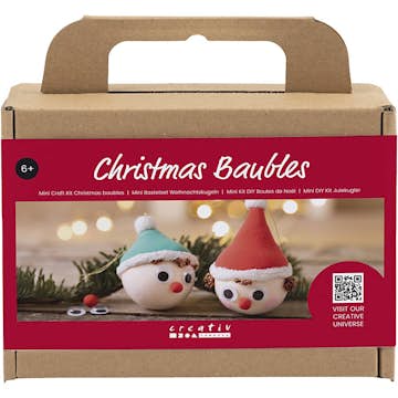 Julgranskulor Creativ Company Mini DIY Kit Röda och Gröna Nissar