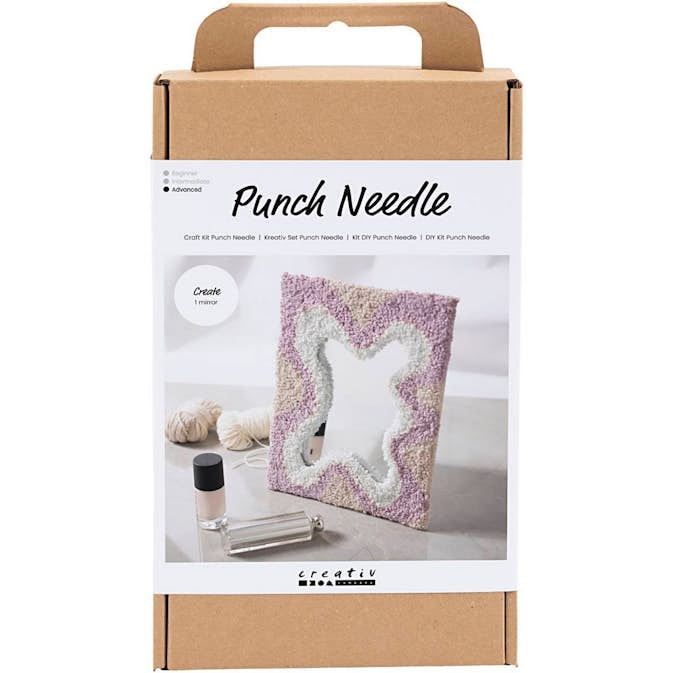 DIY-kit Creativ Company Punch Needle Spegel