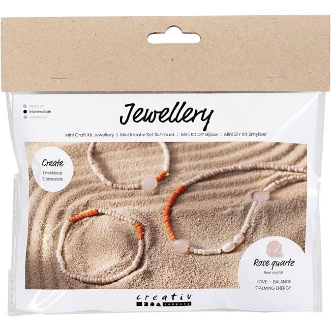 DIY-kit Creativ Company Smycken Rosenkvarts