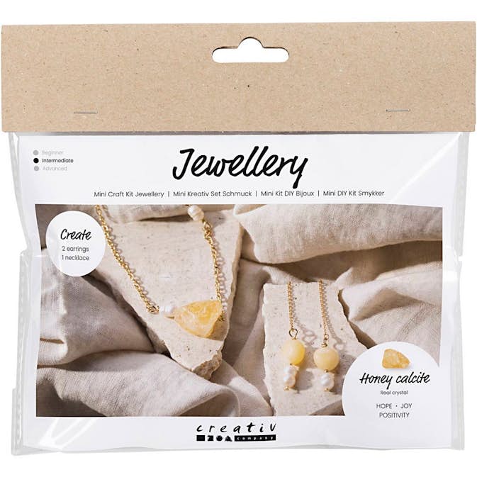 DIY-kit Creativ Company Smycken Honungskalcit