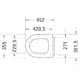 Toalettsits Duravit Me by Starck 002009 Mjukstängande