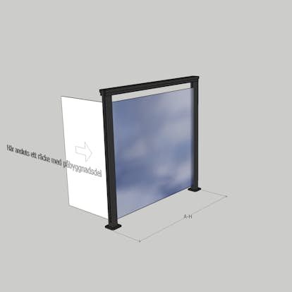 Glasräcke Novoroom Komplett Sektion A-H
