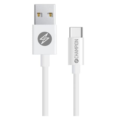 USB-A Champion till USB-C Kabel 3m Vit