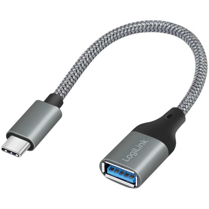USB-C -hane till USB-A hona LogiLink OTG 15W 0,15 m