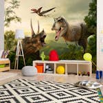 Fototapet Arkiio Självhäftande Dinosaur Square