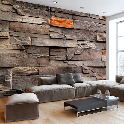 Fototapet Arkiio Självhäftande Stony Bedrock