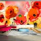 Fototapet Arkiio Självhäftande Velvet Poppies 490x280