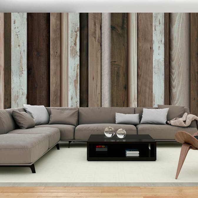 Fototapet Arkiio Självhäftande Wooden Fan 490x280