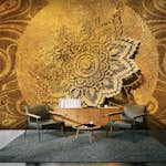 Fototapet Arkiio Självhäftande Golden Illumination II 490x280