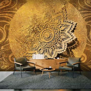 Fototapet Arkiio Självhäftande Golden Illumination II 490x280