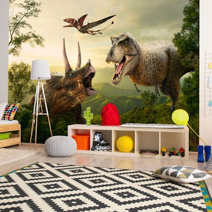 Fototapet Arkiio Självhäftande Dinosaur Square