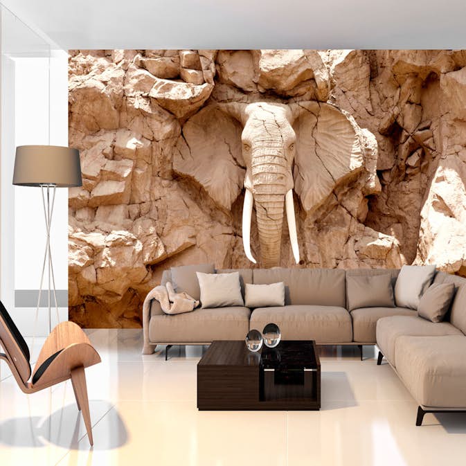 Fototapet Arkiio Stone Elephant South Africa 450x315 cm