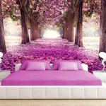 Fototapet Arkiio Självhäftande Pink Path