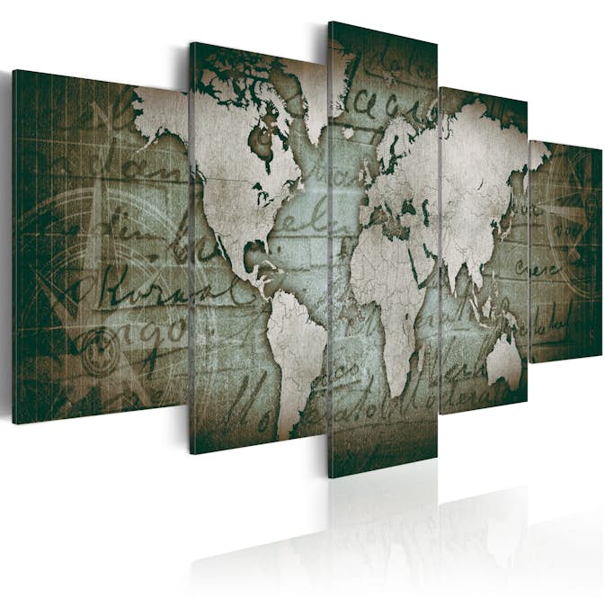 Akrylglastavla Arkiio Bronze map III 100x50