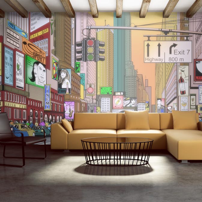 Fototapet XXL Arkiio Rusningstid NY 550x270 cm