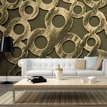 Fototapet XXL Arkiio Ringar gjorda av gamla brons 550x270 cm