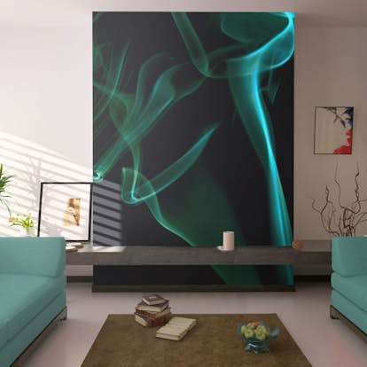 Fototapet Arkiio Blue Smoke Vågor