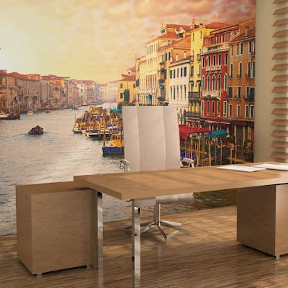 Fototapet Arkiio Venedig Den Färgglada Staden På Vattnet