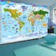 Fototapet Arkiio Självhäftande World Map For Kids