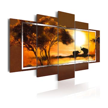 Tavla Arkiio Möte På Savannen