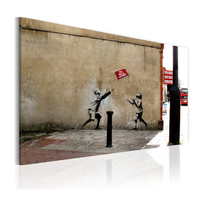 Tavla Arkiio No Ball Games Banksy 60x40