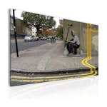 Tavla Arkiio Yellow Flower Banksy 60x40