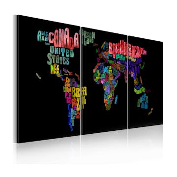 Tavla Arkiio Text Världskarta