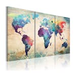 Tavla Arkiio Världen Målade Med Akvarell