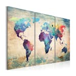 Tavla Arkiio Rainbowfärgade Området Triptych