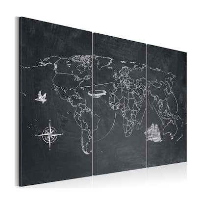 Tavla Arkiio Resa Runt Världen Triptyken