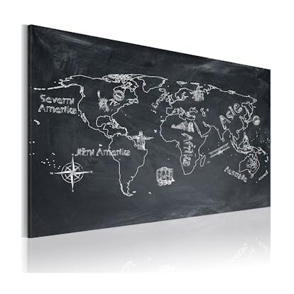 Tavla Arkiio Geografi Lektion Tjeckiska Språket