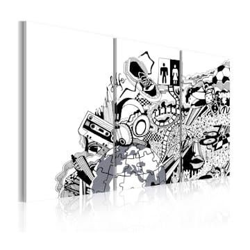 Tavla Arkiio Artistic Mess Triptych