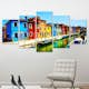 Tavla Arkiio Houses In The Colors Of The Rainbow
