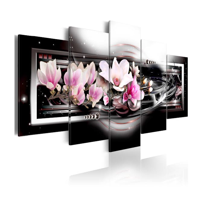 Tavla Arkiio Magnolias On A Black Background