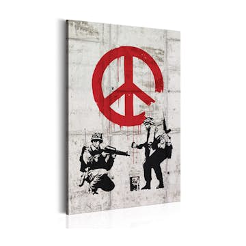 Tavla Arkiio Soldiers Painting Peace By Banksy