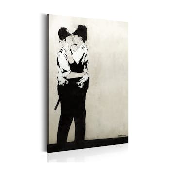 Tavla Arkiio Kissing Coppers By Banksy