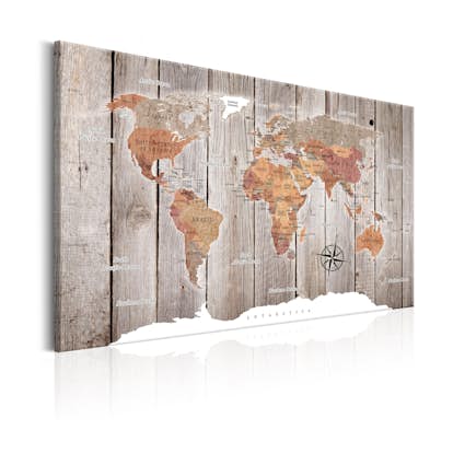 Tavla Arkiio World Map Wooden Stories